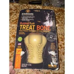 Starmark Heavy Duty Rubber Dog Bone Shaped Toy Size Medium